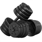 Yaheetech Adjustable Dumbbells Weight Set - 66Lb Dumbbell Weights Exercise & Fitness Equipment W/ 4 Spinlock Collars & 2 Connect