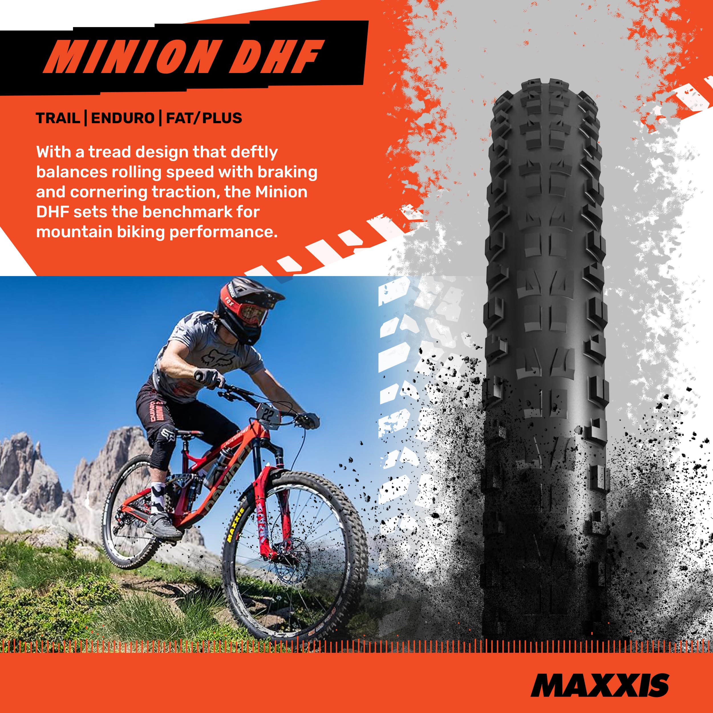 Maxxis Tires Minion Dhf 24X2.4 Black Fold/60 Dc - Tb00153100