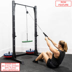 Valor Fitness Py-1 Portable Lat Pull Down Machine, Bundle Option Includes Tricep Rope, V Tricep Bar And Triangle Chest Pull Cabl