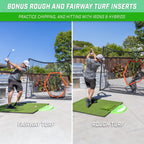 Gosports 5 Ft X 4 Ft Pro Golf Practice Hitting Mat, Includes 5 Interchangeable Inserts For The Ultimate At-Home Instruction