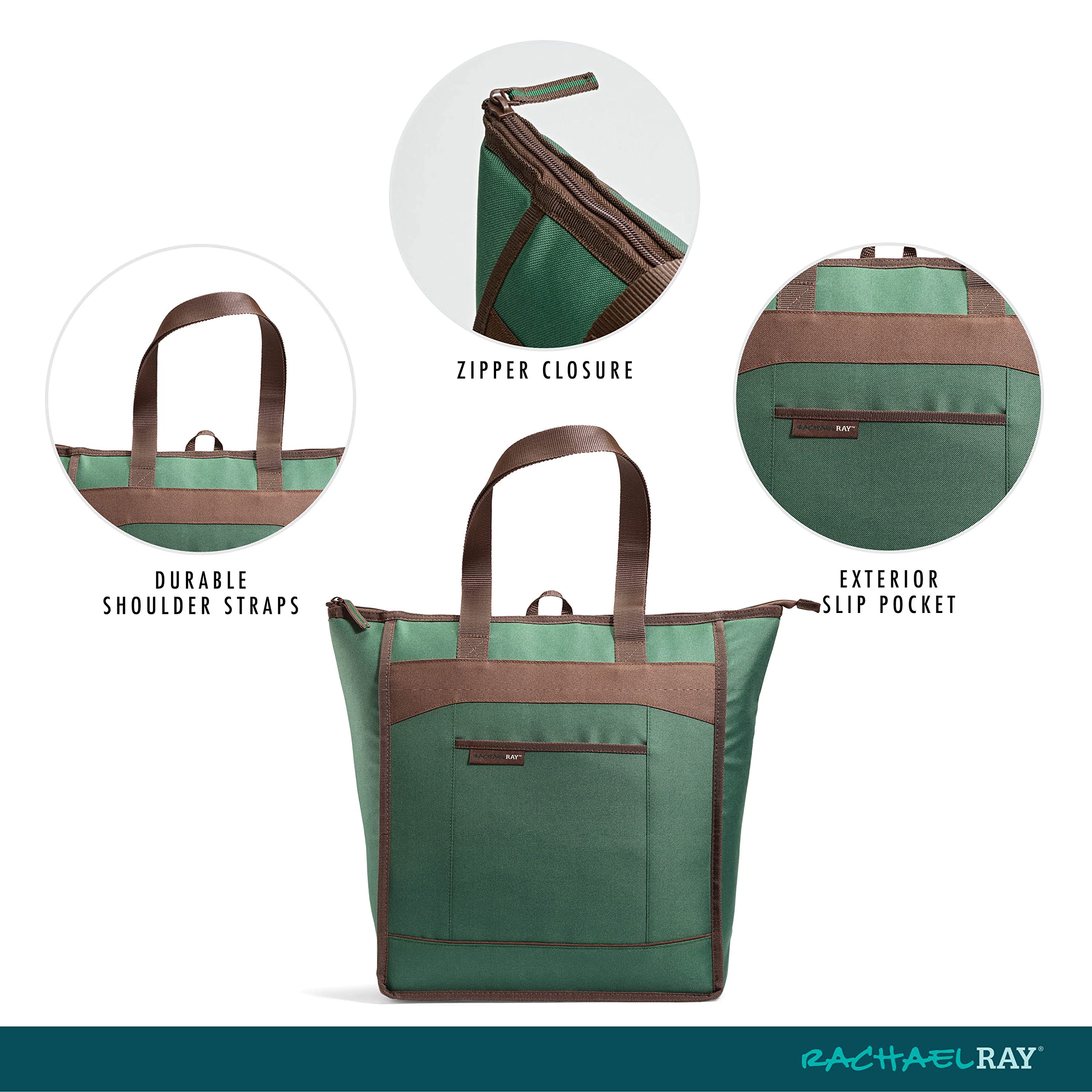 Rachael Ray Chillout Cooler Bag, Insulated Cooler Bag, Soft Cooler Bag, Cooler Bags Insulated Leak Proof, Cooler Lunch Bag, Cool