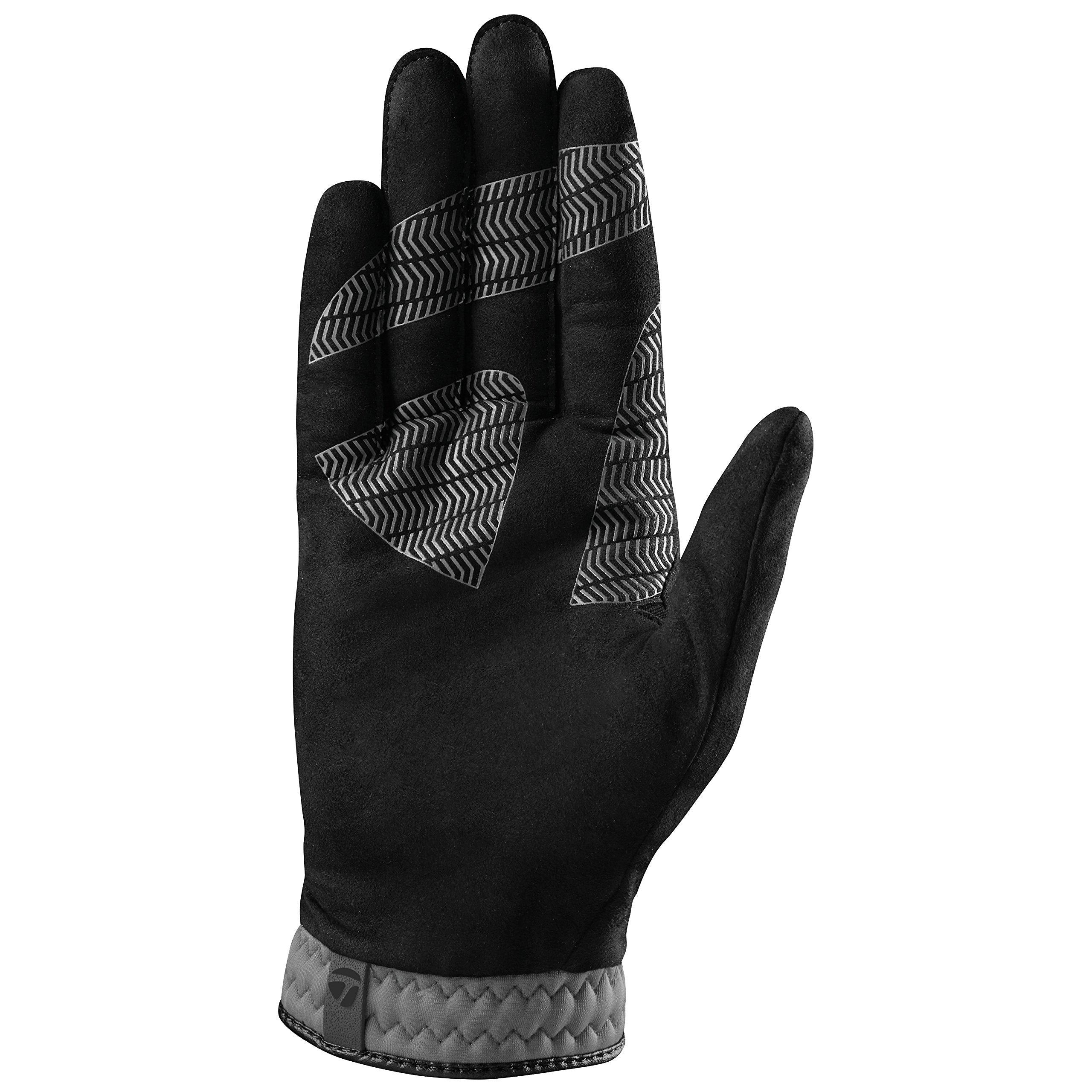 Taylormade Rain Control Cadet Glove (Black/Gray, Small), Black/Gray(Small, Pair)