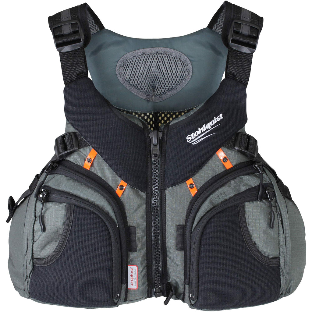 Stohlquist Keeper Fishing Lifejacket (Pfd)-Gray-M