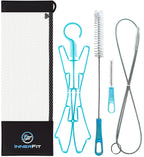 Innerfit Hydration Bladder Cleaning Kit - 5 In 1 Water Bladder Cleaning Kit For Universal Bladders - 3 Brushes - 1 Collapsible F