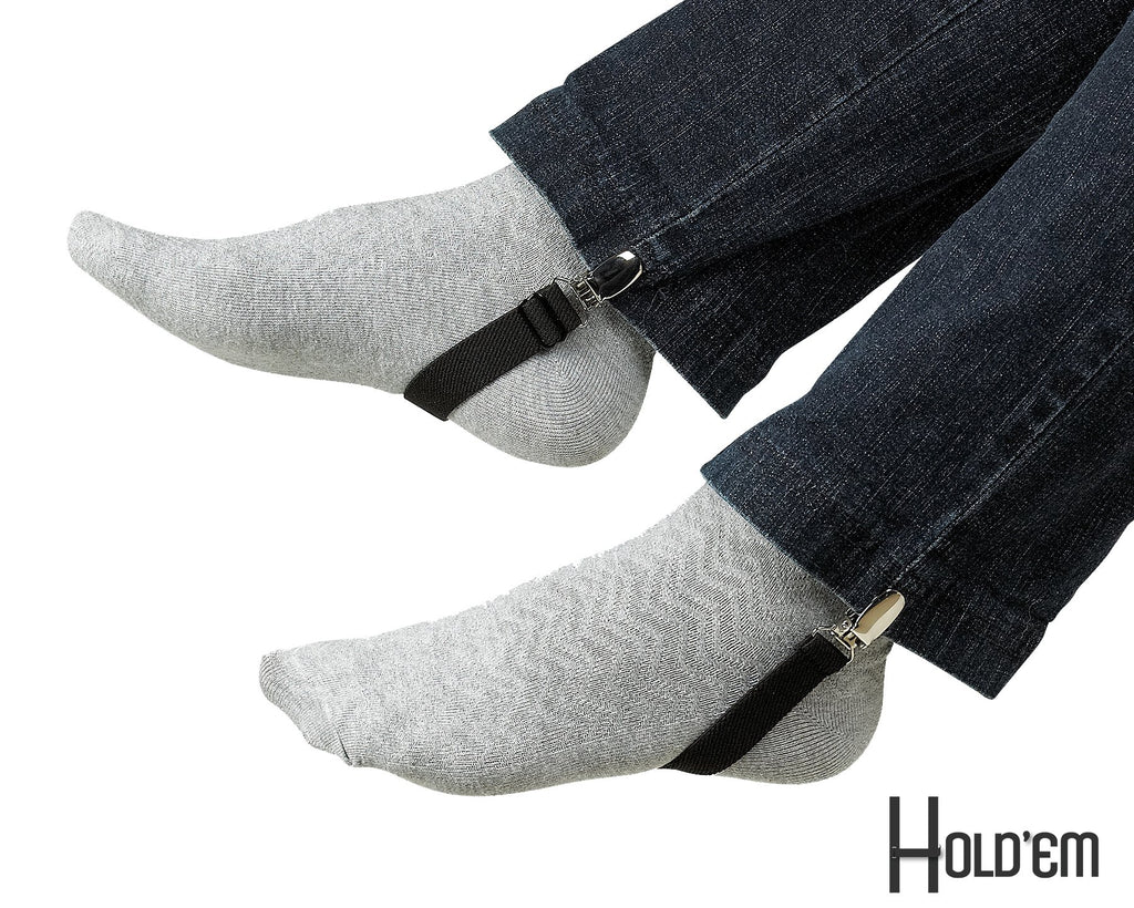 Holdem Boot Straps Leg Pant Stirrups Elastic Adjustable/Straight 3/4'' Elastic-4'' Inch
