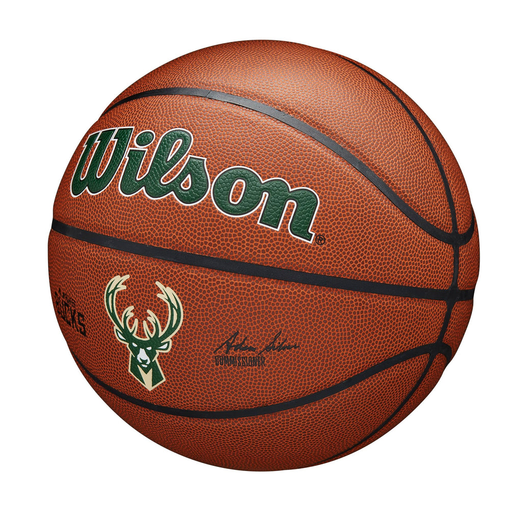 Wilson Nba Team Alliance Basketball - Milwaukee Bucks, Size 7-29.5''