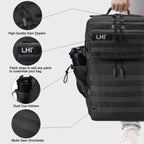 LHI Military Tactical Backpack for Men and Women 45L Army 3 Days Assault Pack Bag Large Rucksack with Shoe Compartment
