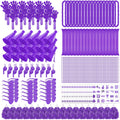 Soulchen 540 Pcs Purple Team Spirit Accessories Bulk Field Day Accessories Pep Rally Color War Camp Spirit Events Party Items Ch