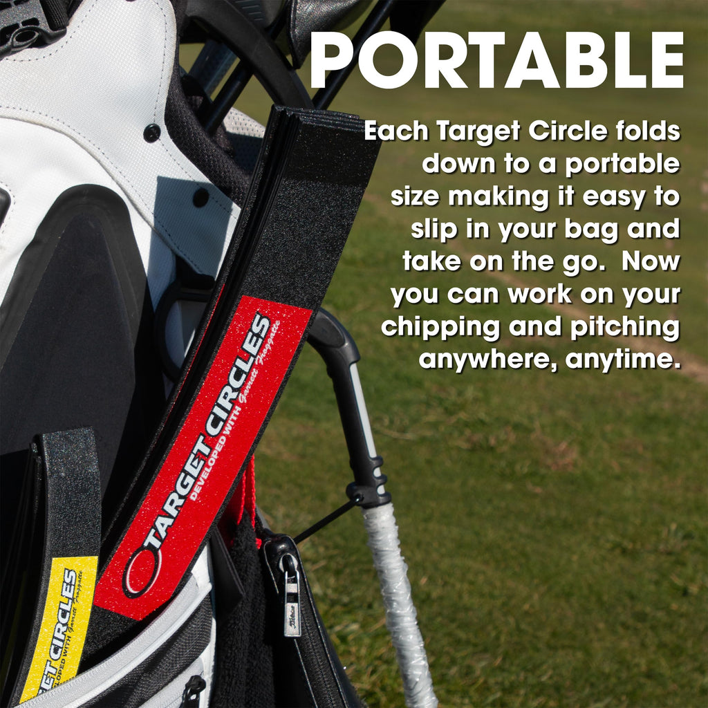 Eyeline Golf Target Circle - 3 Ft Diameter Target Circle As Training Aid - Ideal For Chipping And Pitching - Super Thin With Fol