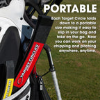 Eyeline Golf Target Circle - 3 Ft Diameter Target Circle As Training Aid - Ideal For Chipping And Pitching - Super Thin With Fol