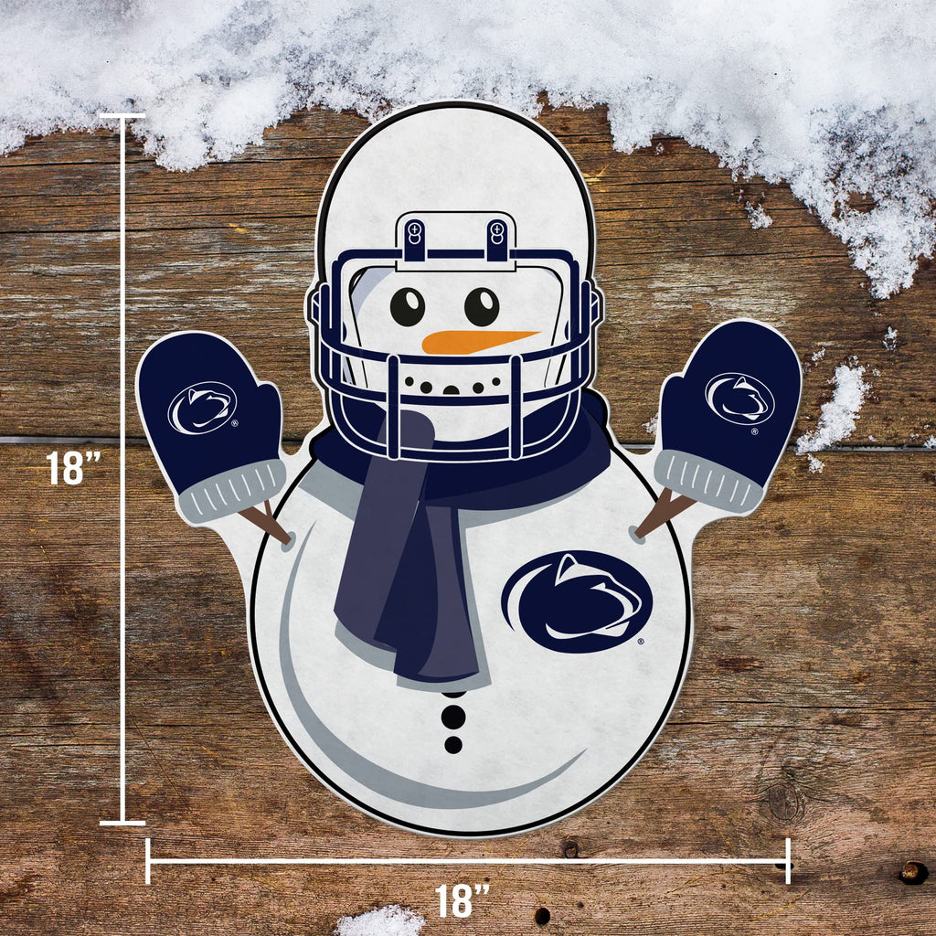 Rico Industries Ncaa Penn State Nittany Lions Snowman Shape Cut Pennant - Home And Living Room D  Cor - Soft Felt Ez To Hang