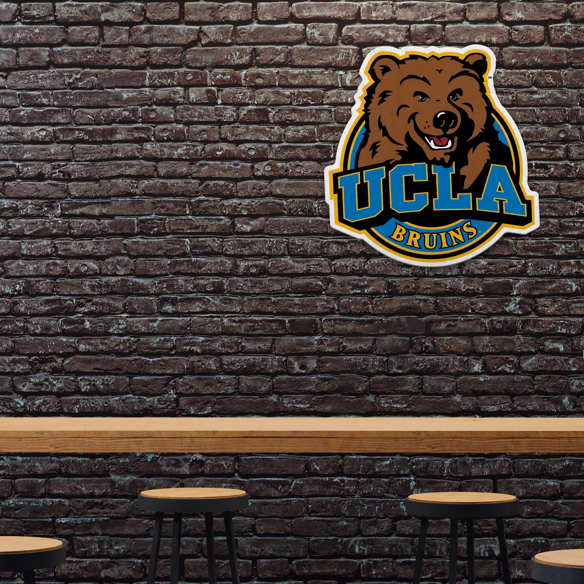 Rico Industries Ncaa California-Los Angeles Bruins Mascot Shape Cut Pennant - Home And Living Room D  Cor - Soft Felt Ez To Hang