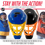 Franklin Sports Nhl Goalie Mask Tracker - Micro Mask Tracking - All 32 Teams Available - Seattle Kraken