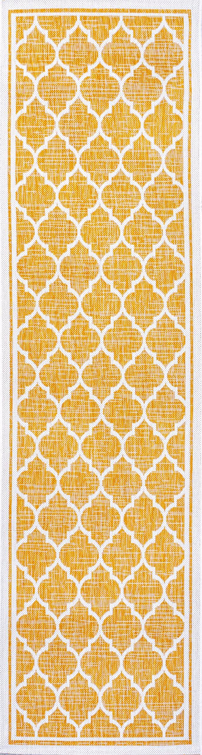 Jonathan Y Smb109F-3 Trebol Moroccan Trellis Textured Weave Indoor Outdoor Area Rug, Bohemian Coastal Contemporary Easy Cleaning