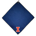 Team Golf NCAA Illinois Fighting Illini Microfiber Golf Towel, 15x15 (Multicolor)