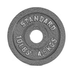 Cap Barbell Olympic 2-Inch Weight Plate, Gray 10 Lbs