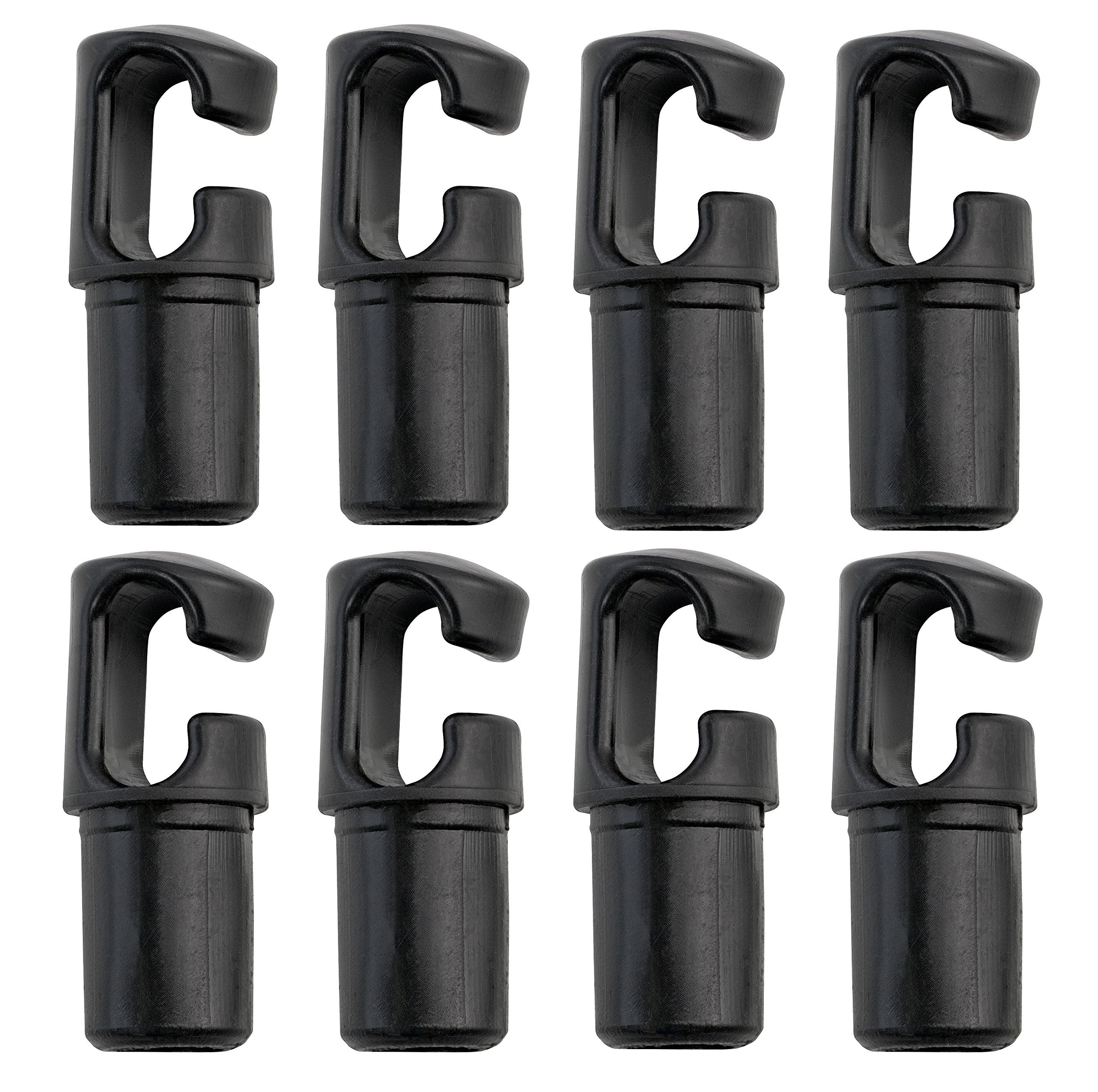 Universal Trampoline Pole Cap By Upper Bounce For Fiber Glass Rod Top-Ring, Fits 1'' Diameter Pole- Set Of 8
