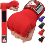 Rdx Training Boxing Inner Gloves Hand Wraps Mma Fist Protector Bandages Mitts,Red,Small