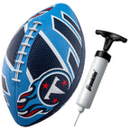 Franklin Sports Nfl Tennessee Titans Football - Youth Football - Mini 8.5'' Rubber Ball - Perfect For Kids - Team Logos And Colo