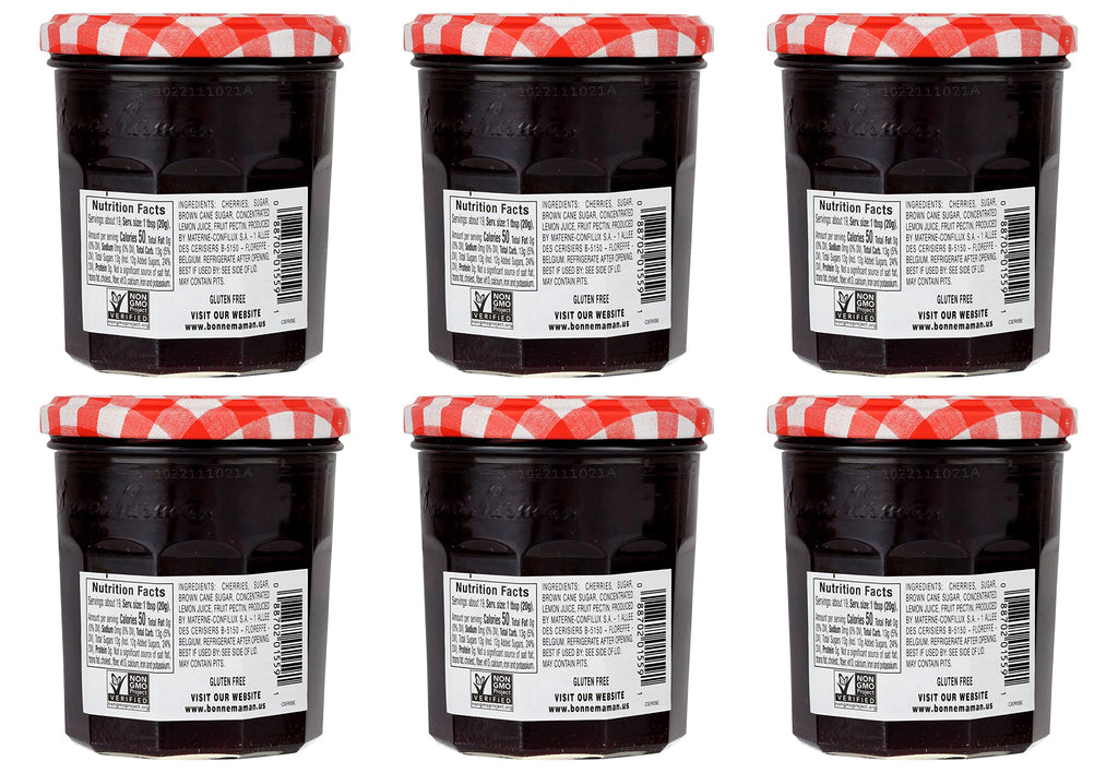 Bonne Maman Cherry Preserves, 13 Ounce Jars (Pack Of 6)