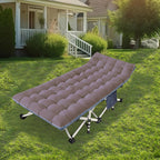 2-Pack Oversize Xxl Cot With Mattress Comfortable Camping Cot For Adults Extra Wide Cots For Sleeping With Carry Bag Camping Bed