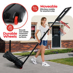 Kids Basketball Hoop Outdoor - 33 Inch Backboard, 70-84In Adjustable Height, Portable Basketball Hoops & Goals For Kids/Teenager