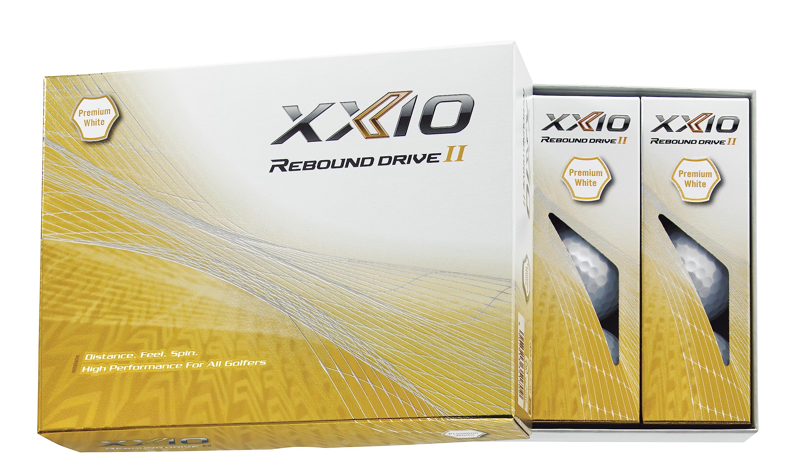 DUNLOP XXIO Rebound Drive II Golf Balls 1-Dozen White