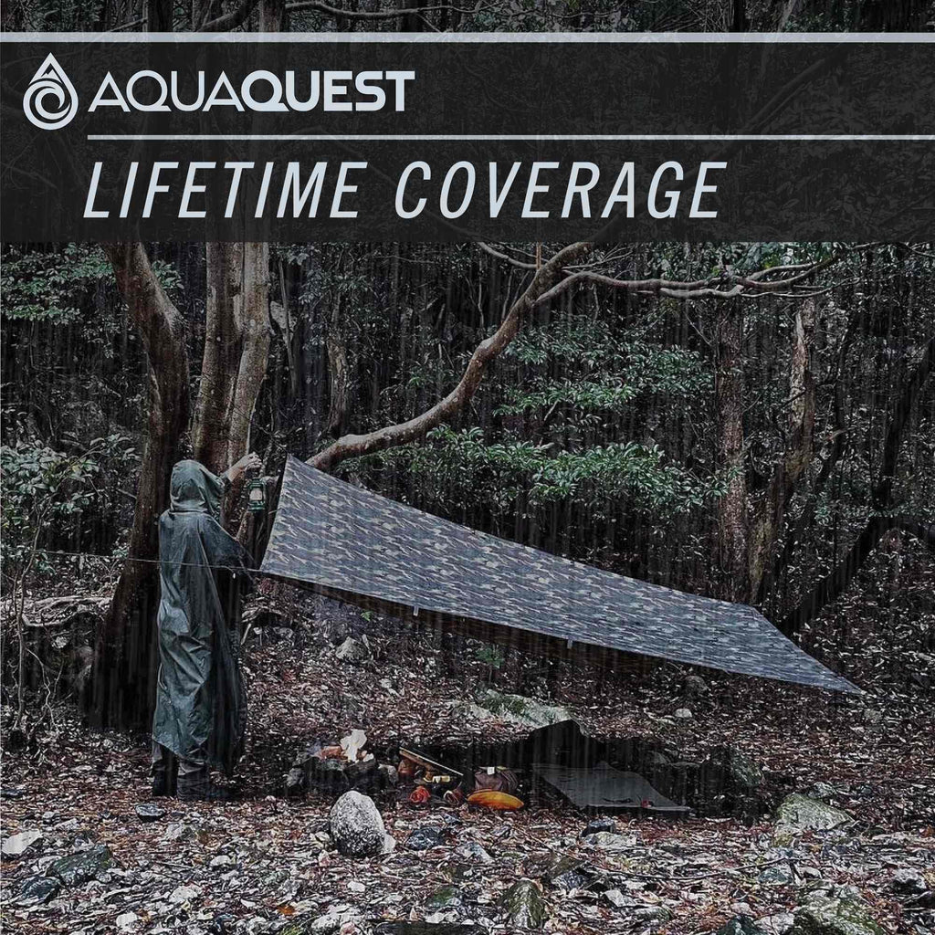 Aquaquest Defender Tarp - Heavy-Duty Waterproof (20,000 Mm) Seam-Taped Rain Fly For Camping, Bushcraft & Survival - 20  13 True