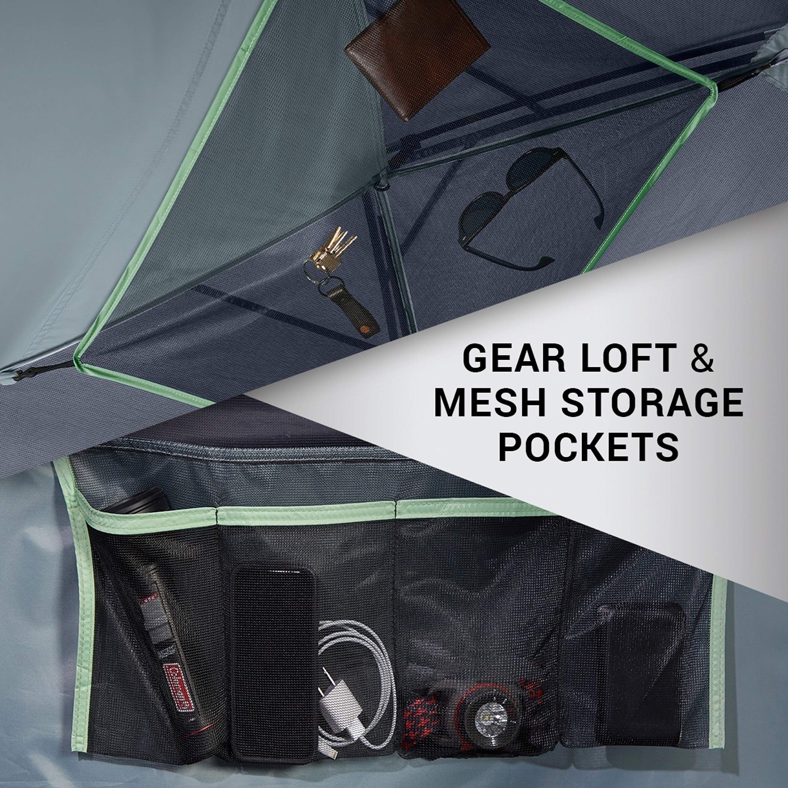 Coleman Skydome Camping Tent With 5 Minute Setup, 2/4/6/8 Person Weatherproof Tent With Rainfly & Carry Bag, 20% More Headroom T