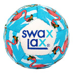 Swax Lax Lacrosse Training Ball - Indoor Outdoor Practice Less Bounce & Rebounds (1 Flamingo)
