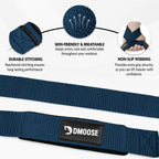 Dmoose Wrist Straps For Weightlifting, Perfect For Gym Workouts, Deadlifts, And Powerlifting, Padded Lifting Straps Gym For Men
