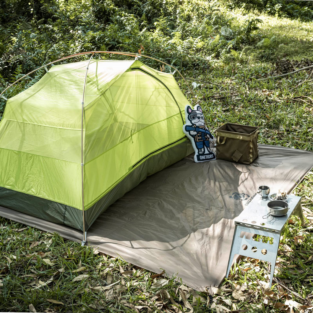 Onetigris Tent Tarp Footprint 94''X94'', Large Size, Waterproof Lightweight Multifunctional Camping Tarp Beach Blanket For Campi