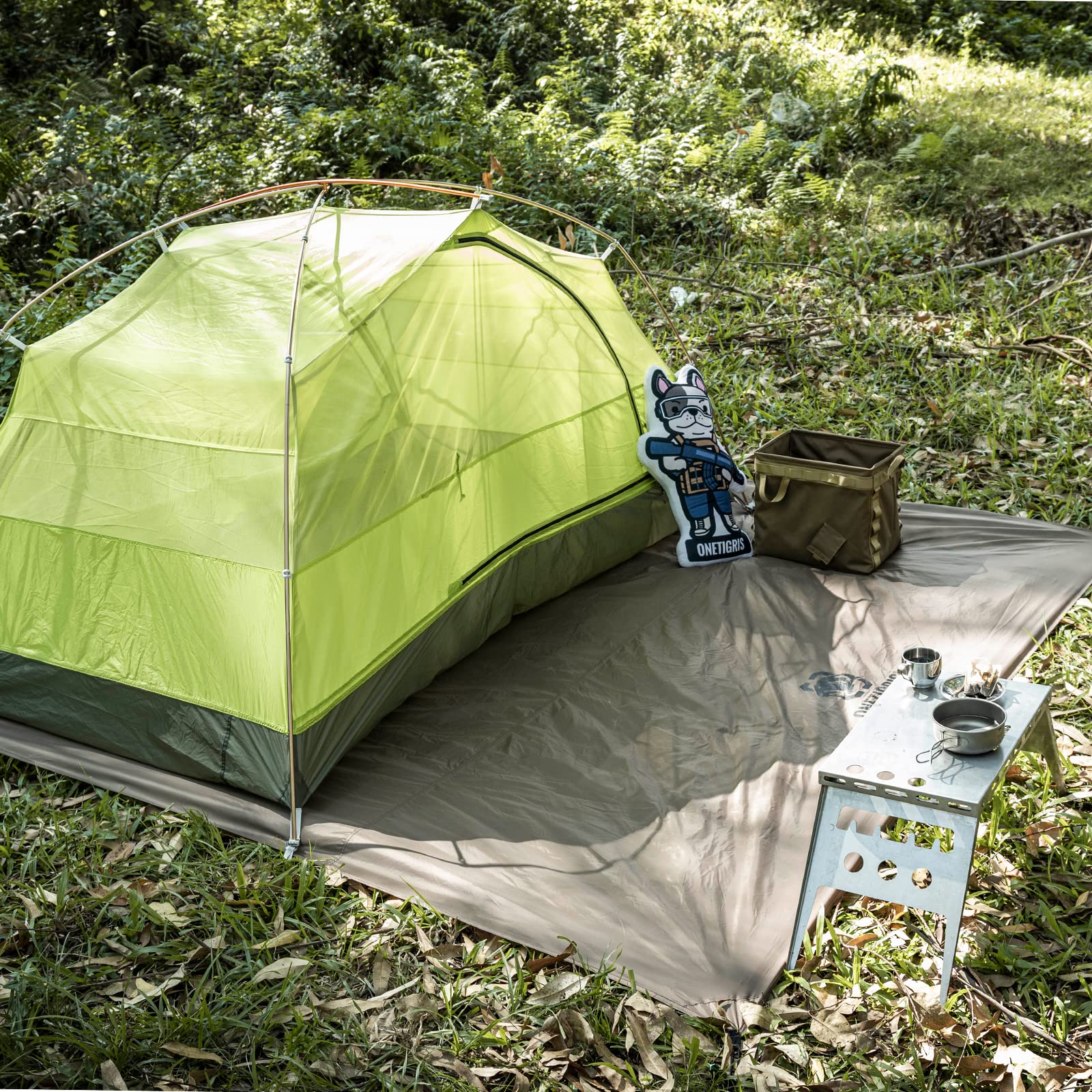 Onetigris Tent Tarp Footprint 94''X94'', Large Size, Waterproof Lightweight Multifunctional Camping Tarp Beach Blanket For Campi