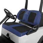 Classic Accessories Fairway Neoprene Paneled Golf Cart Seat Cover, Navy News/Black