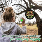 Magnetic Dart Board - 12Pcs Magnetic Darts (Red Green Yellow) - Excellent Indoor Game And Party Games - Magnetic Dart Board Toys