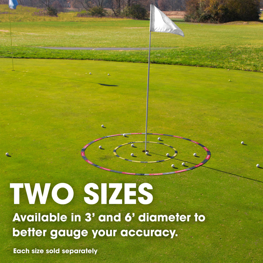 Eyeline Golf Target Circle - 3 Ft Diameter Target Circle As Training Aid - Ideal For Chipping And Pitching - Super Thin With Fol