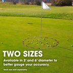 Eyeline Golf Target Circle - 3 Ft Diameter Target Circle As Training Aid - Ideal For Chipping And Pitching - Super Thin With Fol