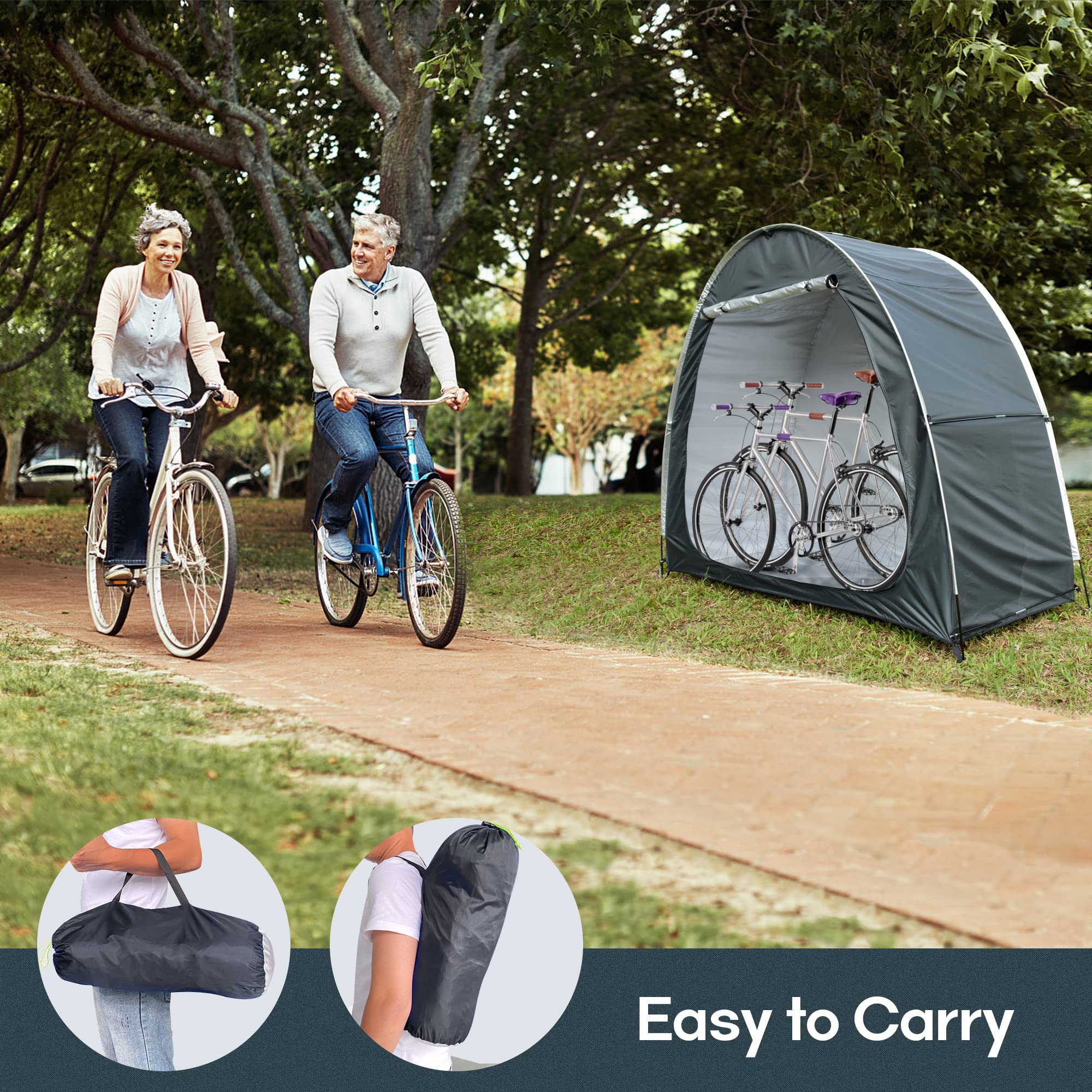 Bike Storage Tent, Anti-Dust Waterproof Bicycle Tent, Portable Bike Storage Tent For 3-4 Bikes, Foldable Bike Shelter For Garden