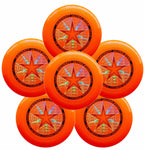 Discraft Ultra-Star 175G Ultimate Frisbee Sport Disc (6 Pack) Orange