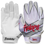 Franklin Sports Nebraska Huskers Youth College Football Receiver Gloves - Receiver Gloves For Kids - Ncaa Team Logos And Silicon