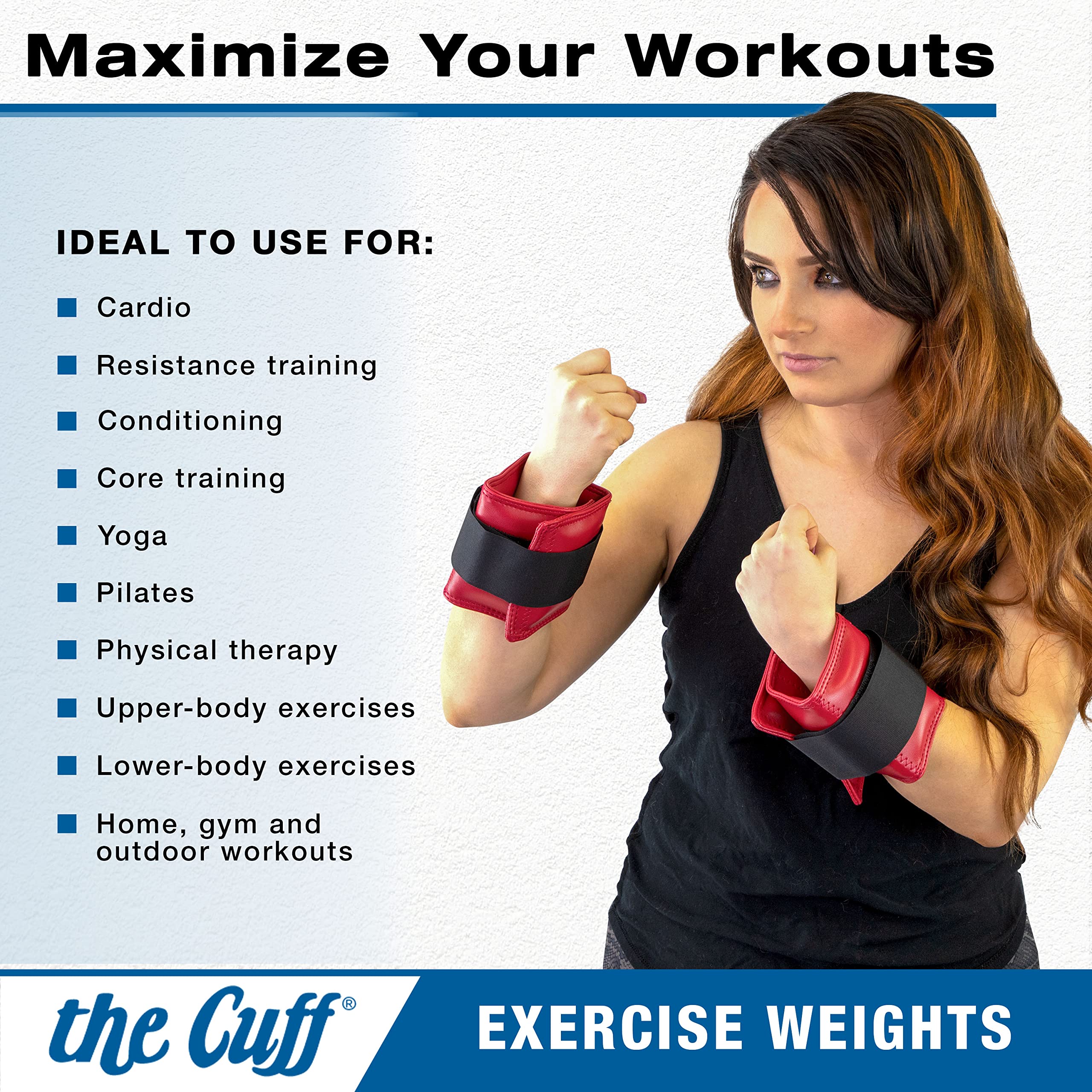 The Cuff Original Adjustable Ankle And Wrist Weight For Training, Dance, Running, Toning, And Physical Therapy For Men And Women