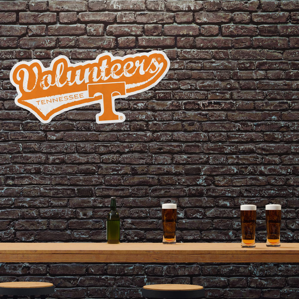 Rico Industries Ncaa Tennessee Volunteers Distressed Shape Cut Pennant - Home And Living Room D  Cor - Soft Felt Ez To Hang
