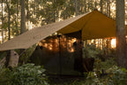 Onetigris Bulwark Camping Tarp, 100% Waterproof Bushcraft Shelter, Lightweight Hammock Rain Fly Portable Anti Uv Large 12.8Ft X