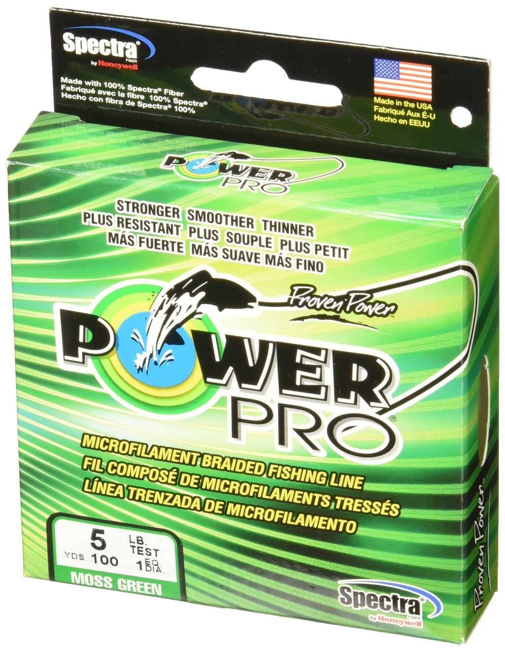 Powerpro 5-100-G Spectra, Moss Green, One Size