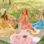 Gealaek Waterproof Picnic Blanket, Sandproof Beach Blanket, 87X71 Inches Extra Large Foldable Outdoor Blanket For Picnic And Bea