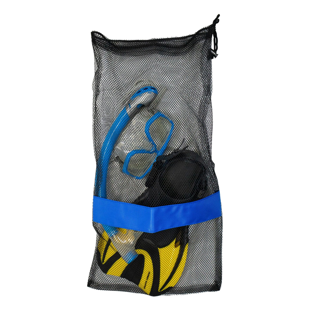 Scuba Choice Scuba Diving Snorkeling Drawstring Mesh Bag, 25'' X 13'',Black