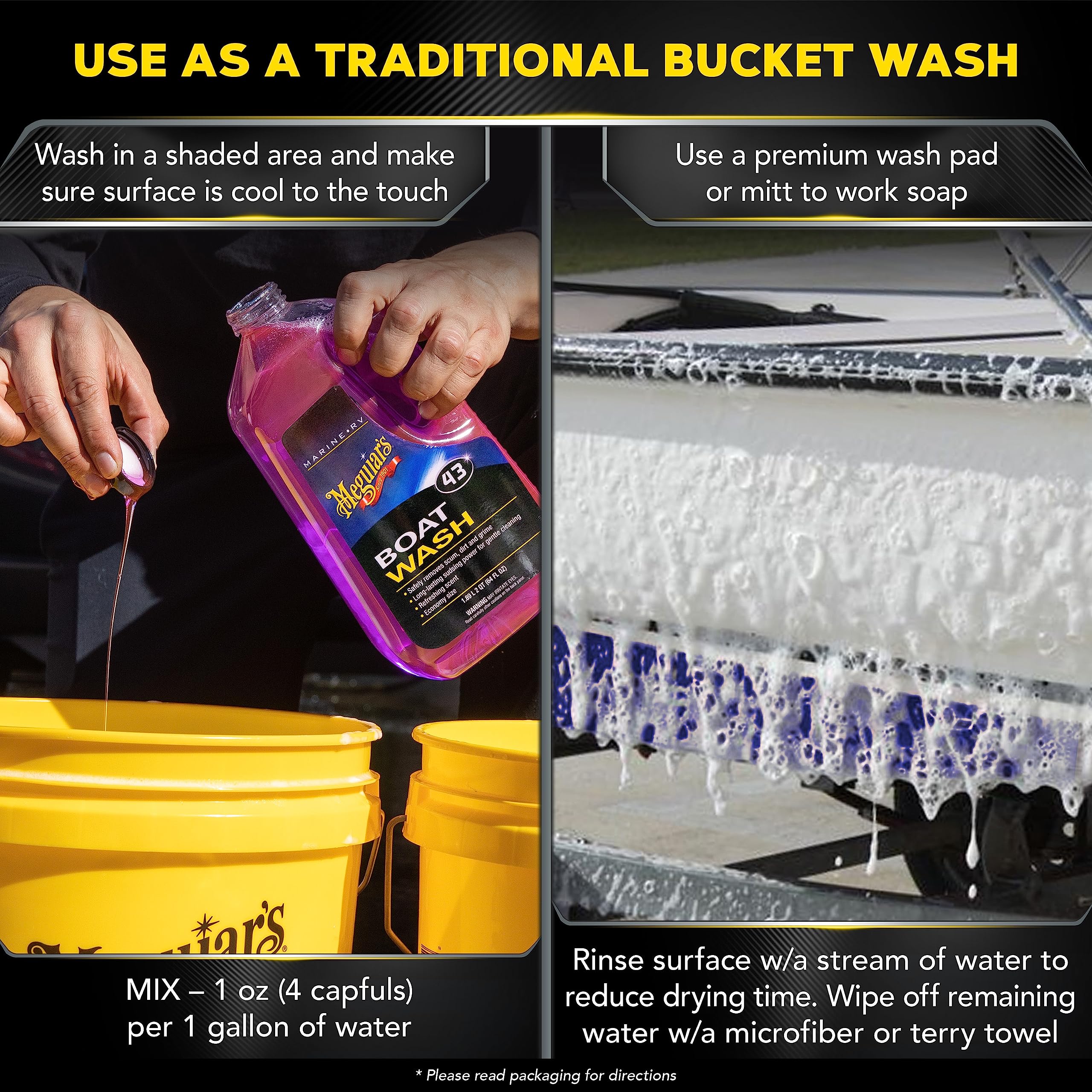 Meguiar'S M4364 Marine/Rv Boat Wash - 64 Oz Container (Packaging May Vary)