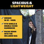 Wise Owl Outfitters Hammock Bug Net - Mosquito Net For Hammock, Lightweight Bug Netting For Camping, Hiking, Backpacking, Forest