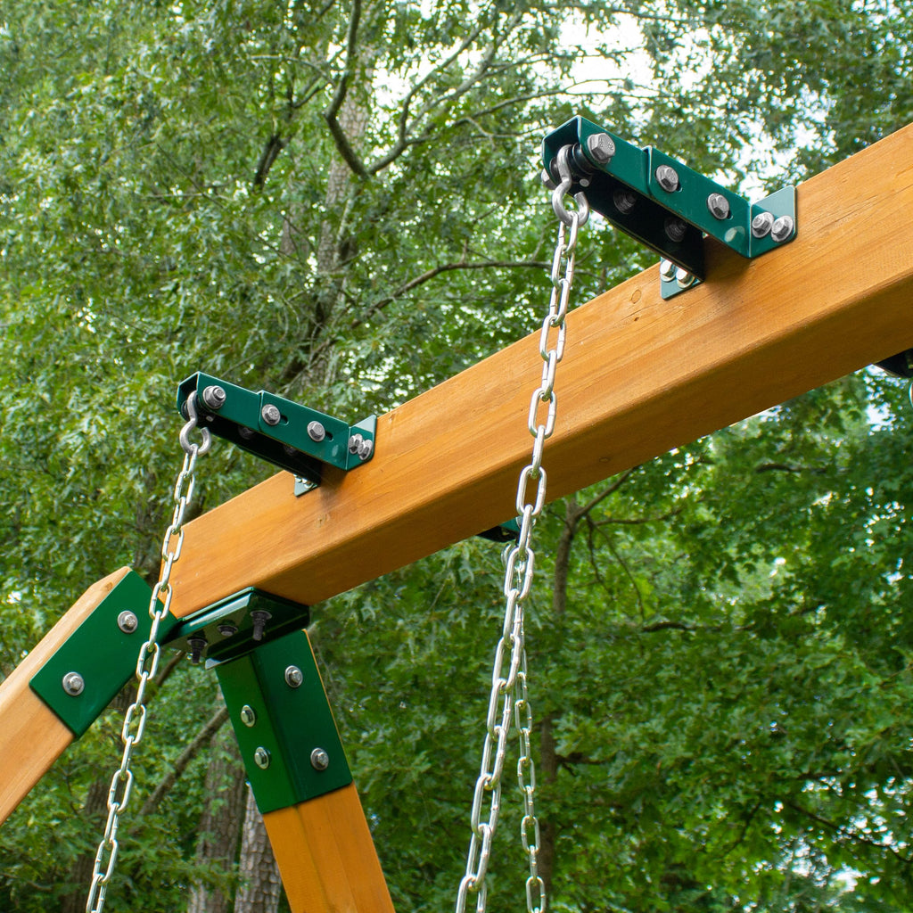 Gorilla Playsets 11-4026-P Adjustable Glider Brackets For Swing Sets (Pair), Green
