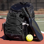 Athletico 35L Pickleball Backpack - Pickleball Bags For Men Or Women Includes Pickleball Ball Holder (Black)